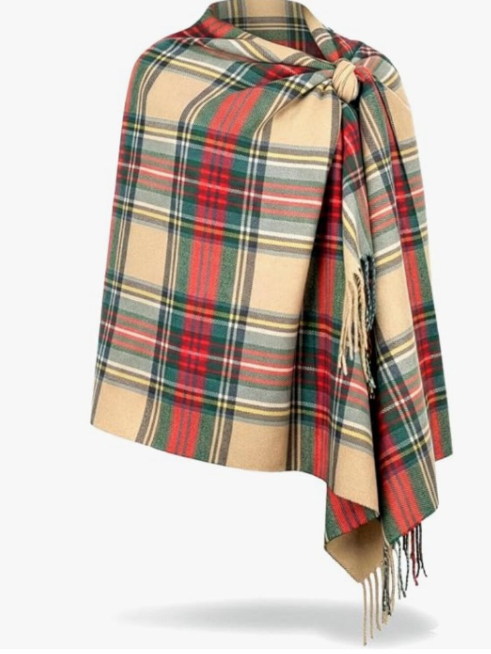 Oversized Scottish Tartan Plaid Shawl Wrap – Stewart Dress Tartan – 80 x 30